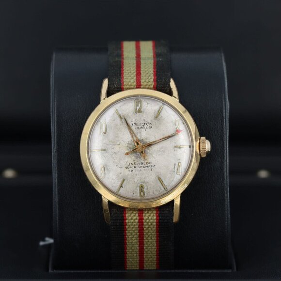 Carleton Incabloc 33mm Silver dial Automatic Watch